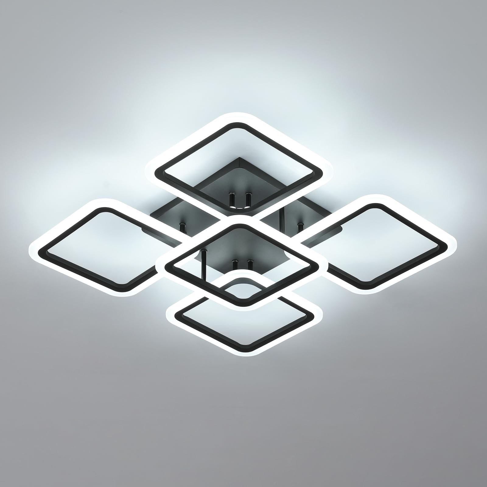 Comely LED Ceiling Lights, 61W 7000LM Black Ceiling Lamp LED Modern - Image 2