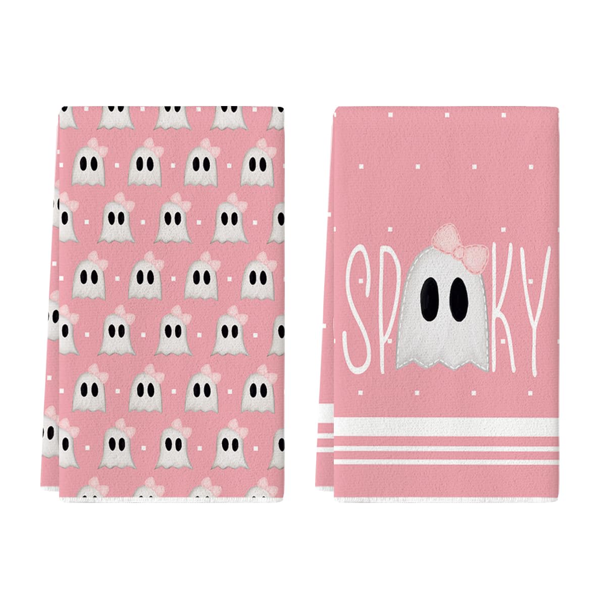 Amazon.com: Artoid Mode Pink Ghost Spooky Halloween Kitchen