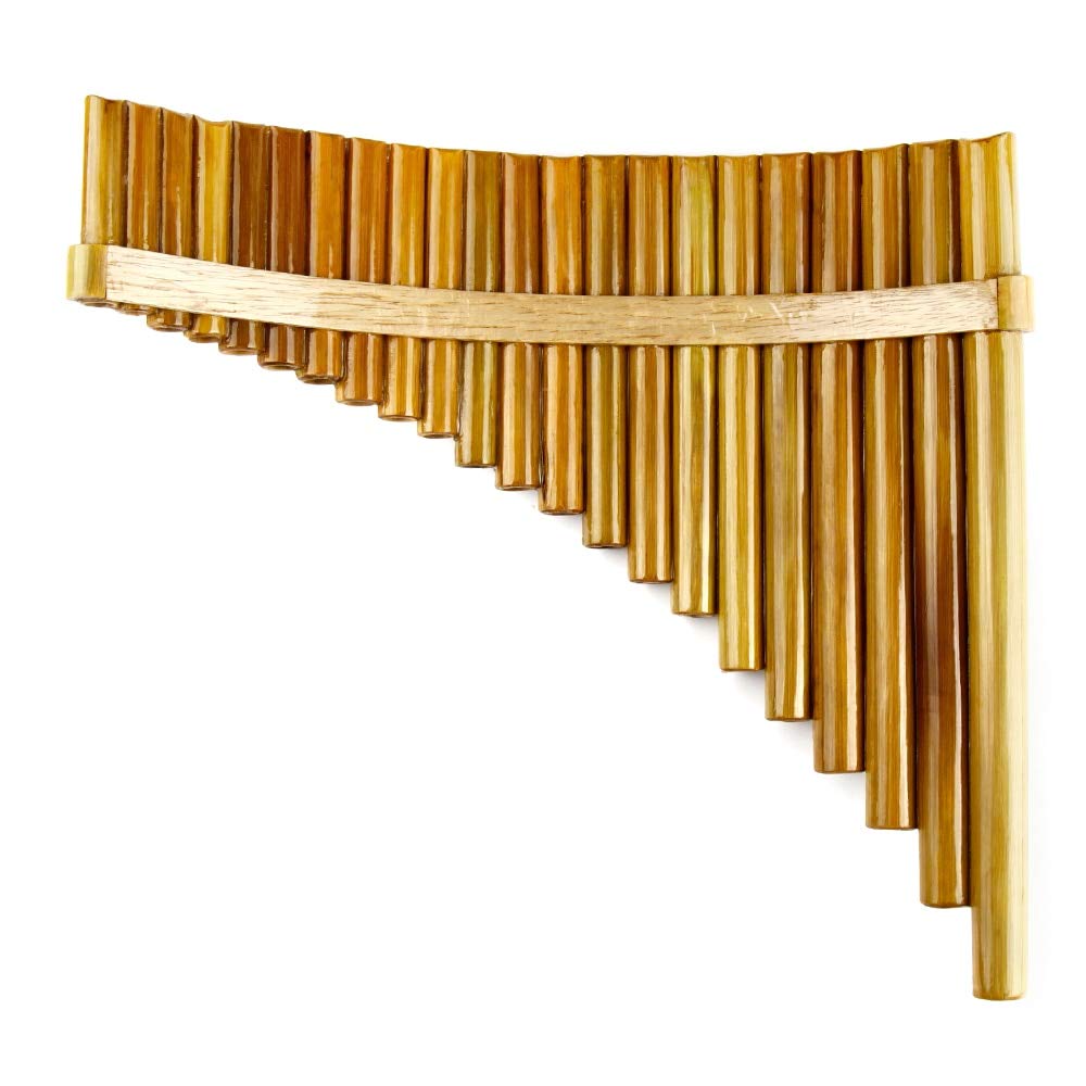 Flauta C Llave Pan Flauta Mano Derecha 22 Pipas Instrumentos Musicales Color marrón Chino Hecho a Mano Instrumento de Viento de Madera Pan Pipas