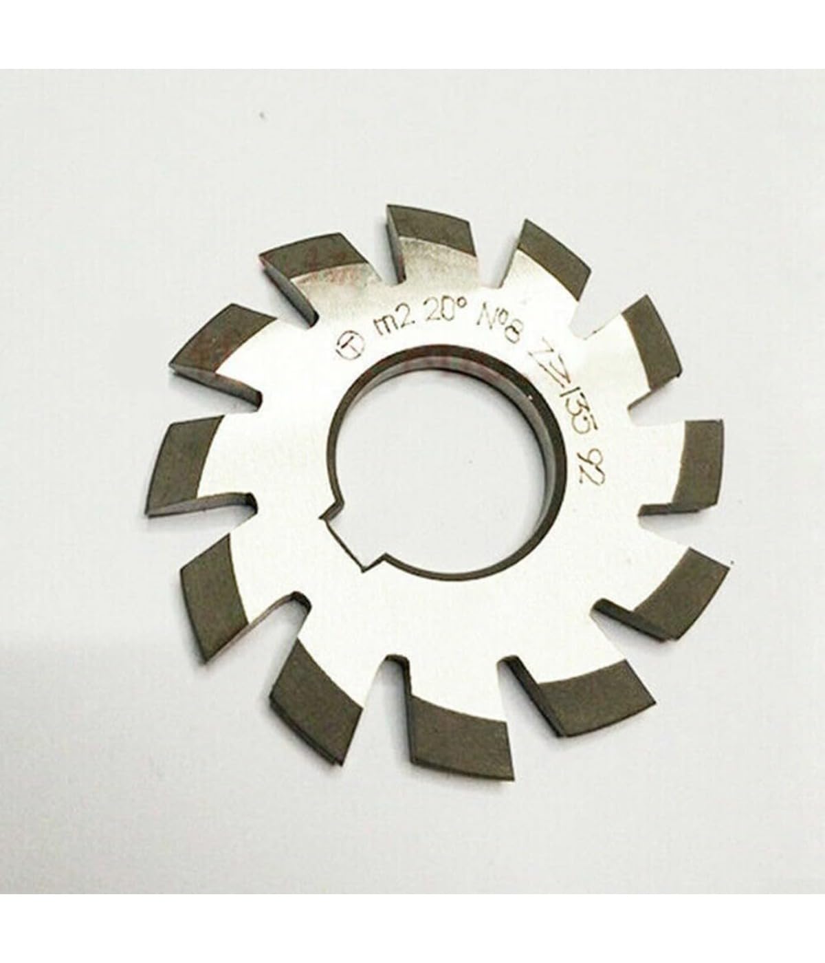 8 Stück M2 PA 20° Grad Kegelradfräser HSS Modul 2 Getriebe Kit Involute Gear M2 HSS Zahnradfräser, Schneidwerkzeug zum Fräsen von Zahnrädern
