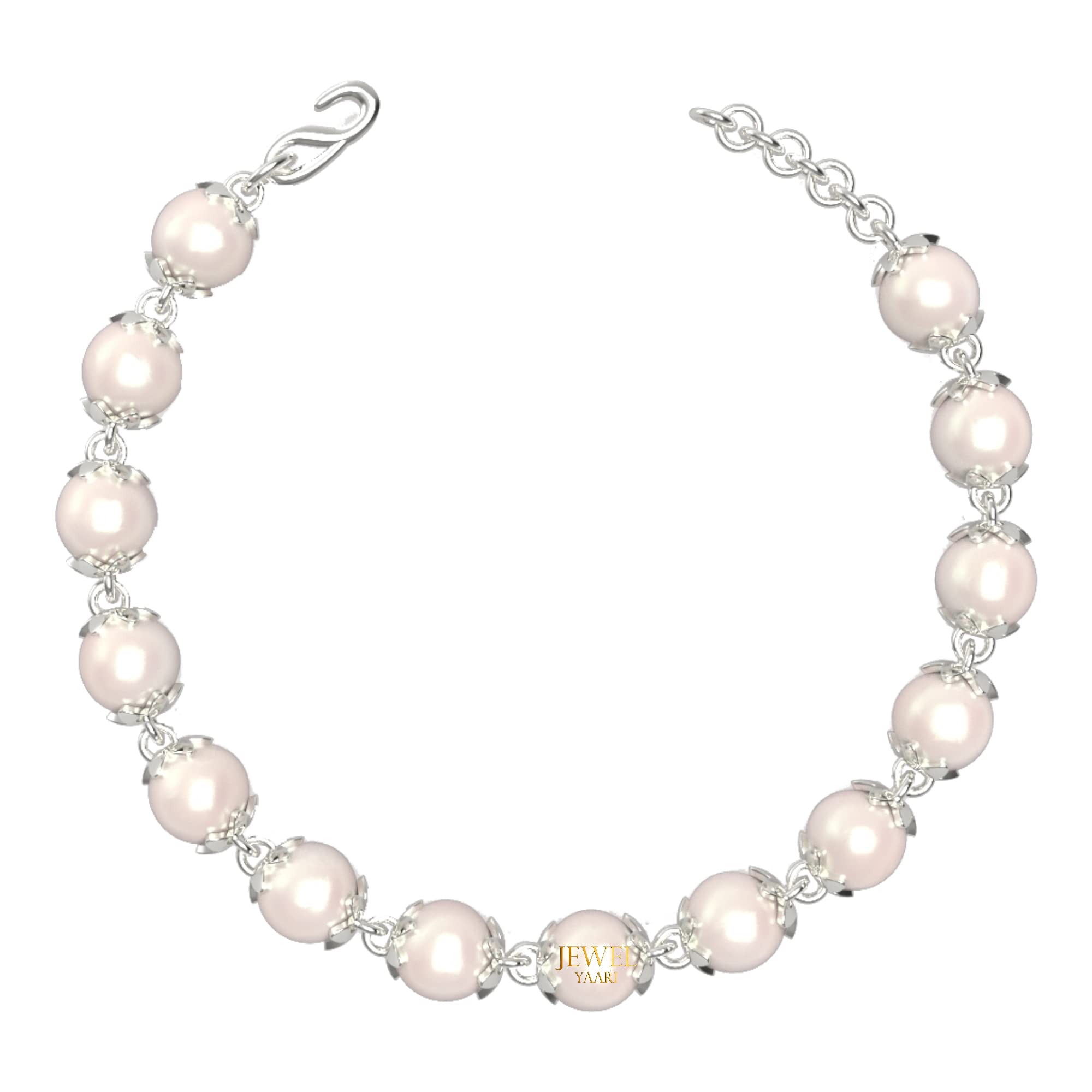 SJ SHUBHAM JEWELLERS™ Handmade 925 Sterling Silver Guthai Wire Cultured Freshwater White Pearl Silver Bracelet for Men & Women Stylish Adjustable Size (6.0 MM Pearl Size, White Color) Certified (B0B1YPF1SH) Amazon Price History, Amazon Price Tracker