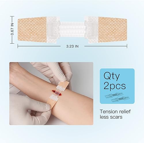 Miniatura 5 de Reparación de laceración de puntada con cremallera sin puntadas, vendas de mariposa, coágulo rápido, dispositivo de cierre de heridas de emergencia,