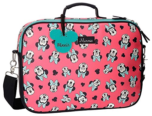 Disney Minnie Wink Cartera Escolar Rosa 38x28x6 cms Piel Sintética