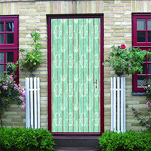 GKLLXC Türaufkleber 95 x 215cm Ankerbrett Türfolie 3d Türposter Selbstklebend Tür Aufkleber Wandbilder Pvc Wasserdicht Selbstklebende Wohnzimmer Schlafzimmer Cover