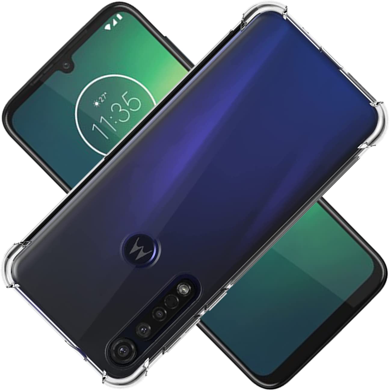 Amazon.co.jp: 対応 Motorola Moto G8 Plus ケース クリア ケース Moto 