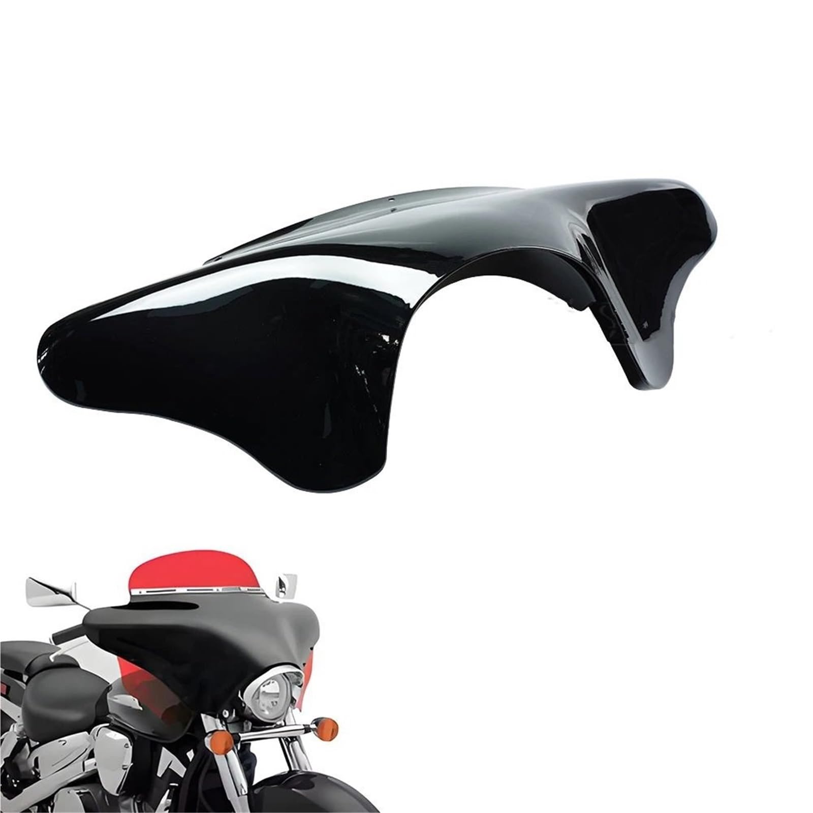 Front Bumper Splitter dachowy Pasuje do Harley Road King Softail 1990-2020 Reflektor Przednia szyba Batwing Motocykl Owiewka Wiatrowa