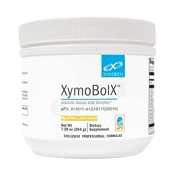 XYMOGEN XymoBolX - Amino Acids - BCAA Powder to Support Muscle Recovery - L-Arginine, L-Leucine, L-Methionine & L-Tryptophan - Gluten-Free, Vegan & Non-GMO - Lemon Flavor - 30 Servings