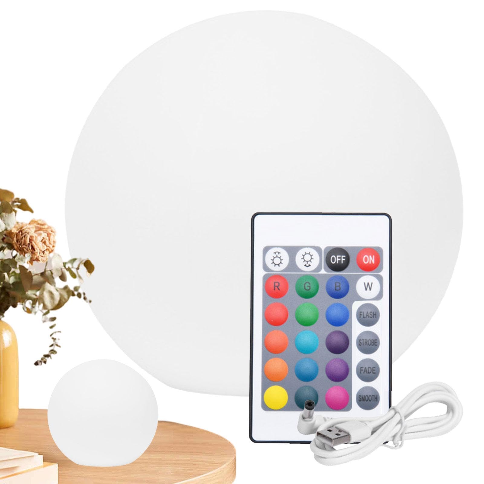 Zankie Luces solares de bola,Luces solares de globo, Luces solares de
