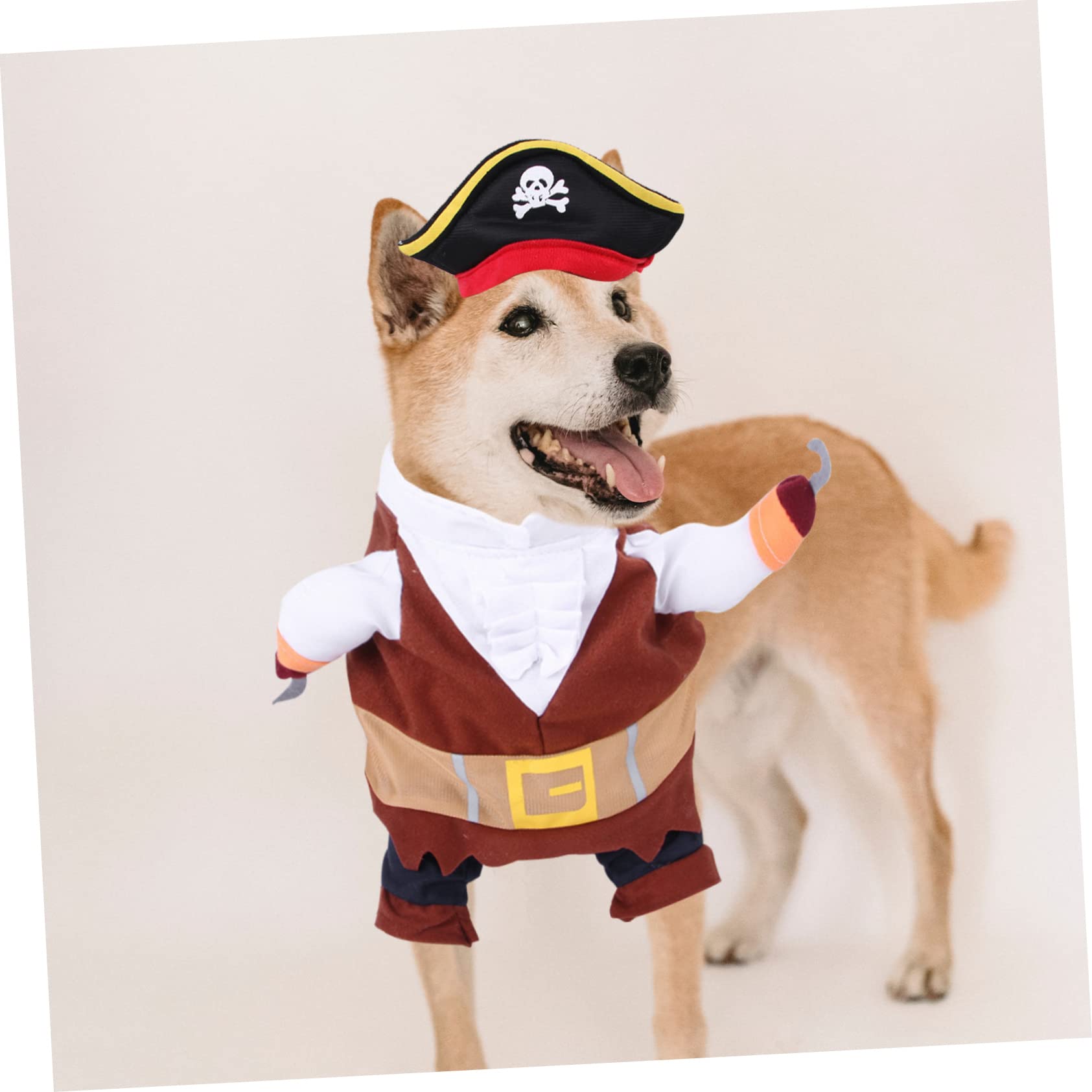 Sosoport 5 Set Costume da trasformazione per animali domestici costumi cane divertenti dog costume cappello da pirata per cane vestiti per cani comodi costume da pirata costume da cane Moda