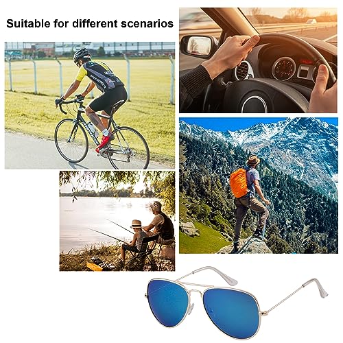 Image of Classic Aviator Sunglasses Retro Aviator Sunglasses for Women Men UV Blocking