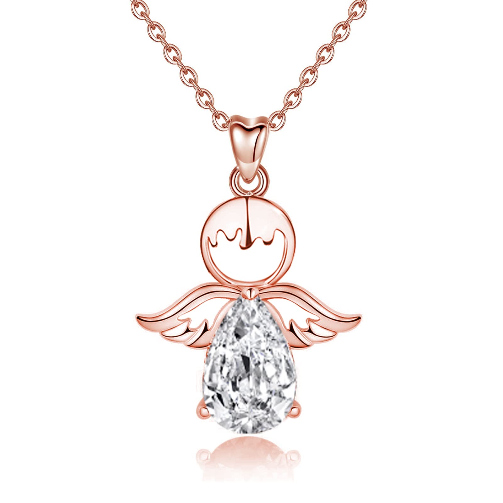 925er Sterlingsilber Anhänger Geschenk Schutzengel-Anhänger Mit