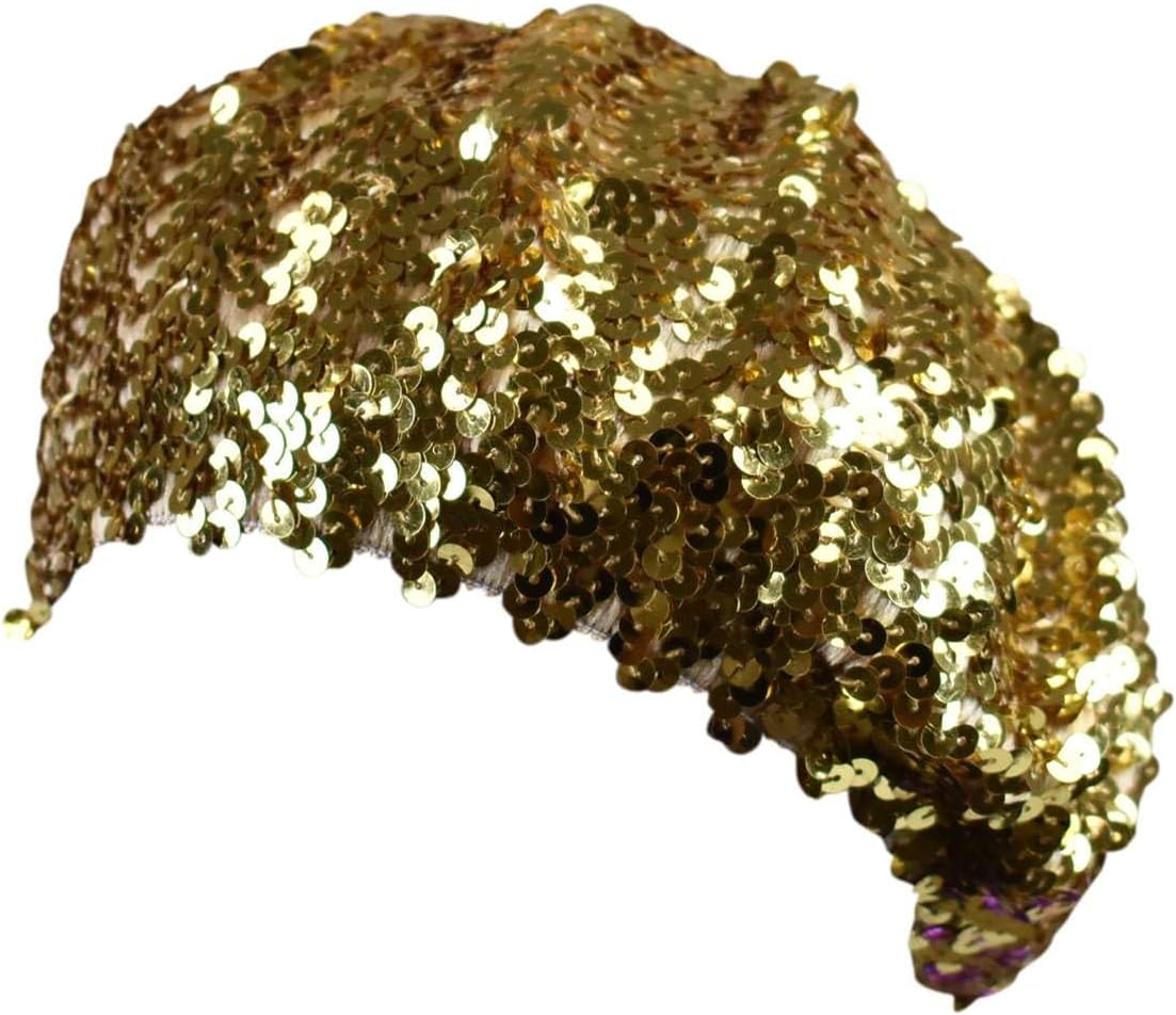 NYFASHION101 Sparkle Stretchable Stylish Lightweight Sequin Beret Beanie Hat - Image 2