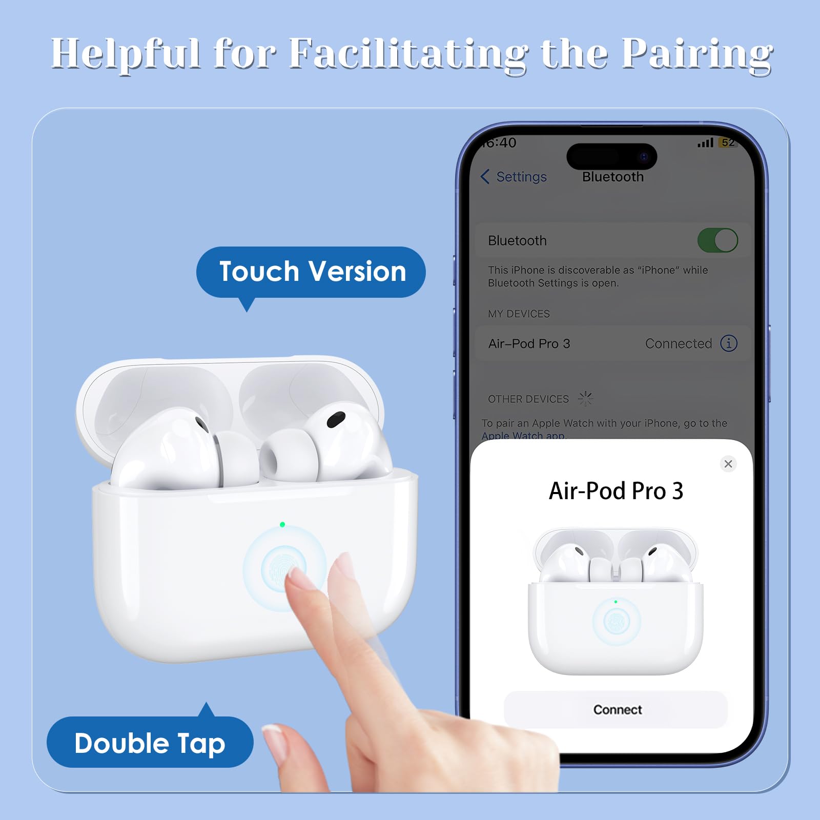 Amazon.co.jp: JKV ワイヤレス充電交換用 AirPod Pro 3 充電ケース USB