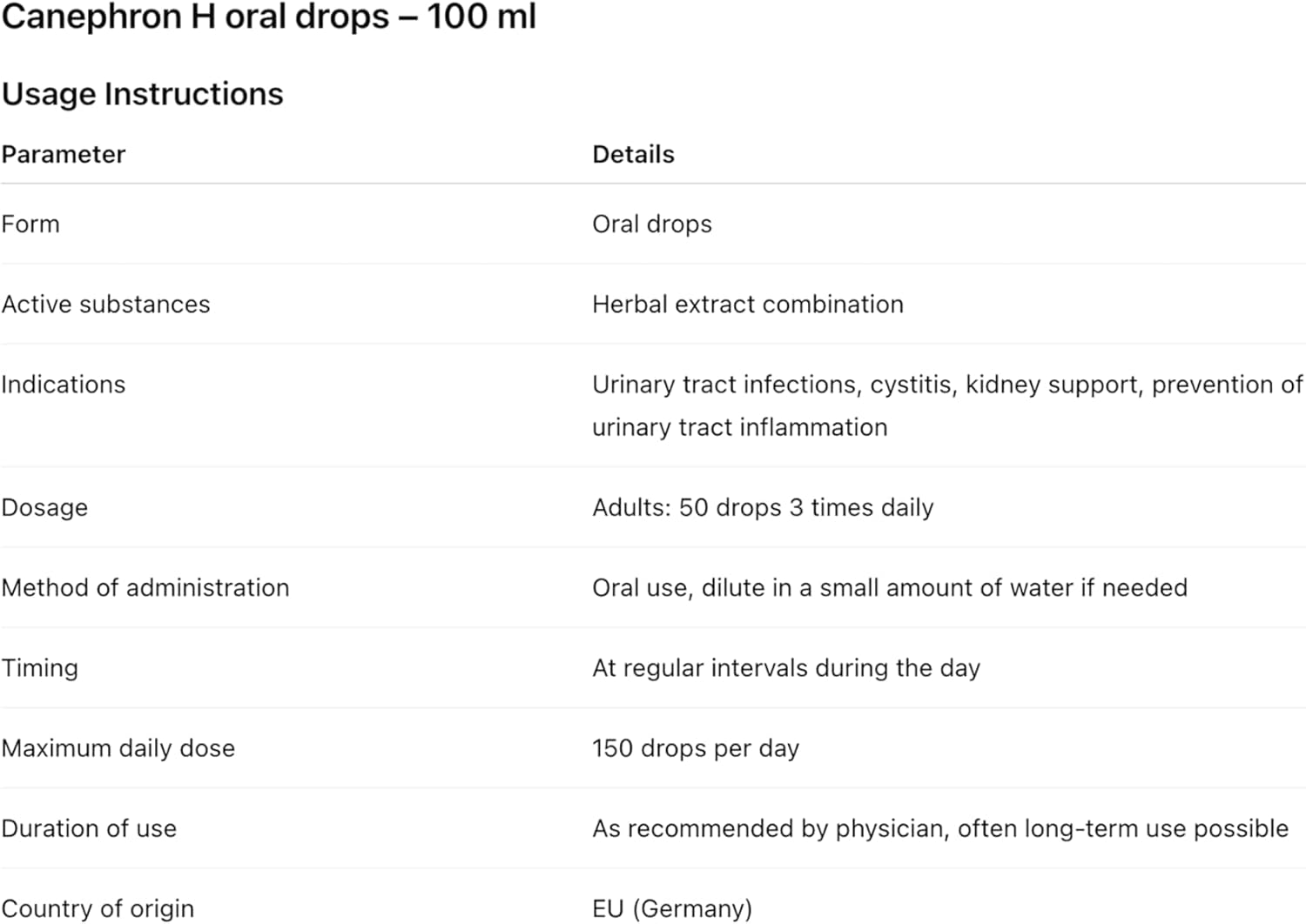 Shop Canephron Drops 100 ml