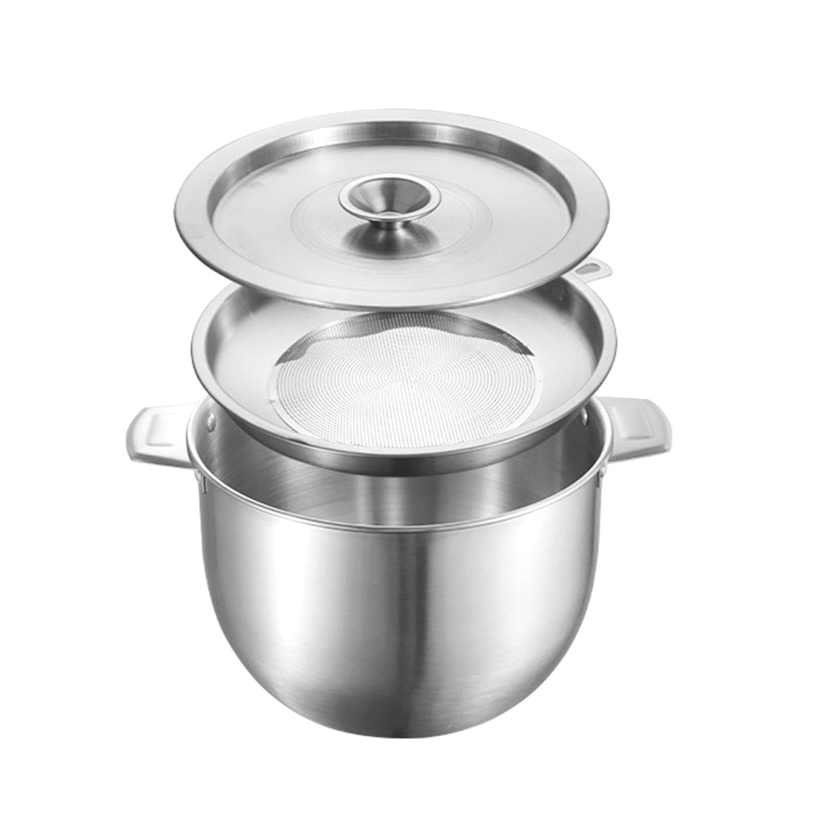 JISADER -Fettbehälter, kann Frittieröl aufbewahren, japanische Tempura-Küchenölfilter, Flasche, leicht nachfüllbar, Fritteusenhalter, 3.8 l :