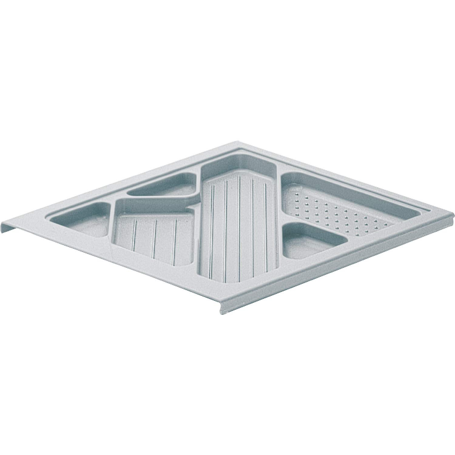 Hettich 9007183 Systema Top 2000-Extracto de Material de Escritura (392 x 25 mm, para contenedor Enrollable (Escritorio), Plata