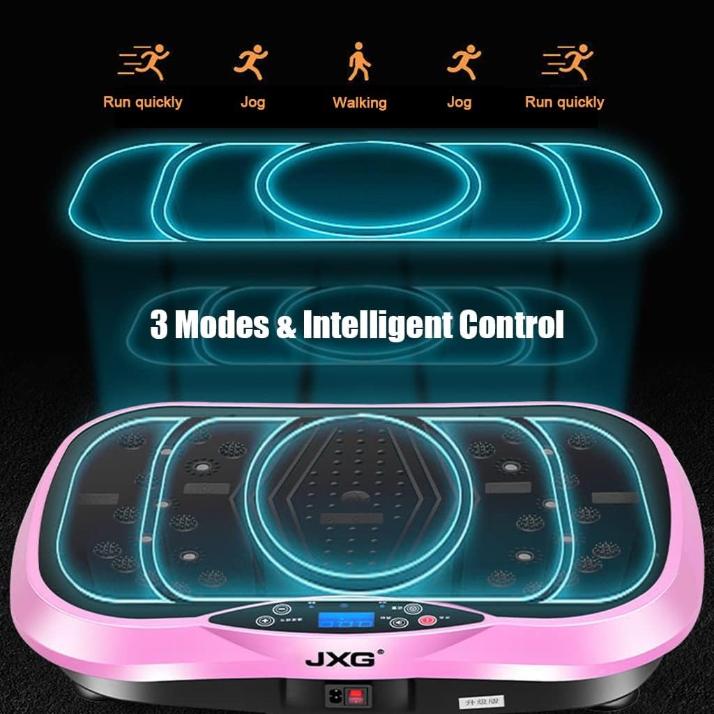 Vibration Platform with Resistance Exercise Band - Vibrating Shaker Power Machine - Equipment for Whole Body Home Fitness - PulsatingTraining