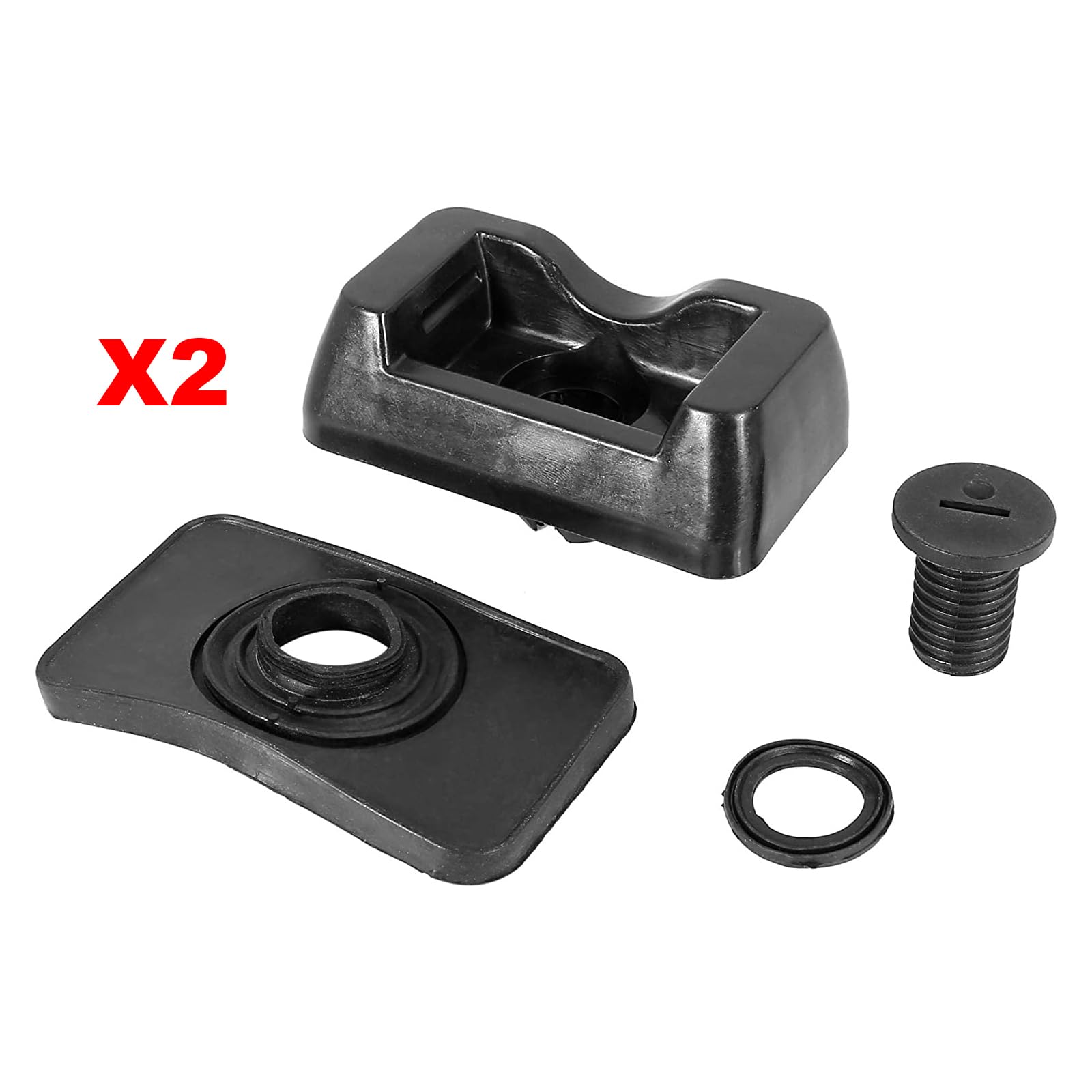 (Lot de 2) Tampon Levage pour Cric Chandelle Avant OU Arrière Gauche OU Droit compatible avec CLASSE C (W203/CL203/S203) CLC (CL203) E (W210/W211/S210/S211) CLASSE S CLK CLS SL SLC SLK - A2039970186