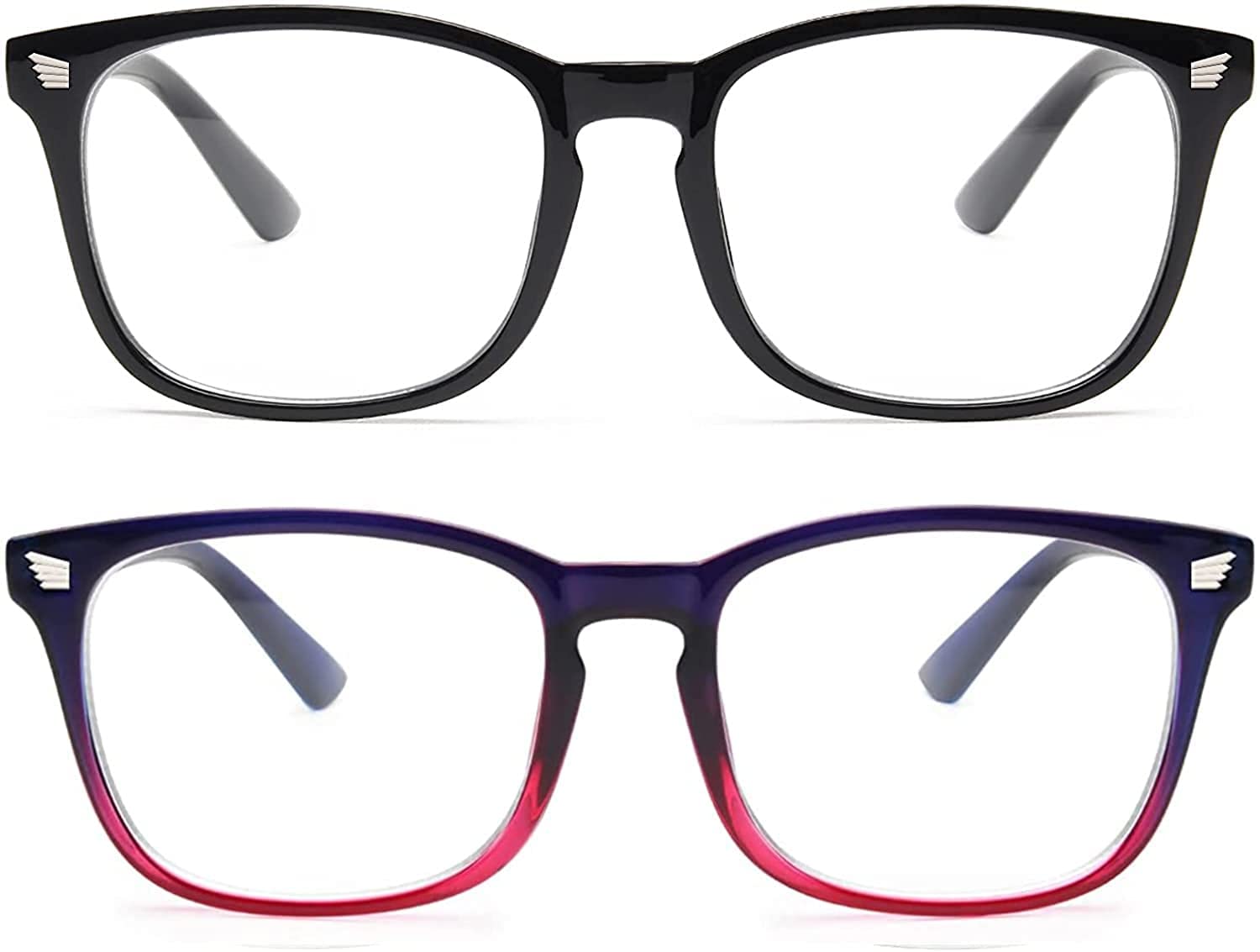 See full amazon price history chart for INFERELLA Pack Of 2 Computer Glasses Square glasses for Eye Protection Men Women Gaming/Tablet/Laptop/Mobile/TV, Anti Blue Light Blocking Glasses (BLACK & BLACK-RED, 2) INFERELLA Pack Of 2 Computer Glasses Square glasses for Eye Protection Men Women Gaming/Tablet/Laptop/Mobile/TV, Anti Blue Light Blocking Glasses (BLACK & BLACK-RED, 2) (B0BCXJXP8D) Amazon Price History, Amazon Price Tracker