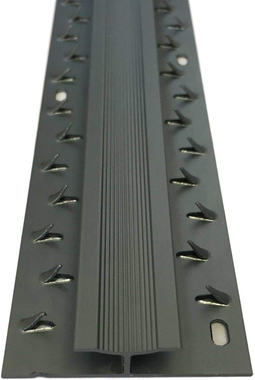 Double Edge Carpet To Carpet Metal Door Bar Trim (900mm, Dark Grey - View #3