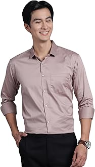 Slim Fit Satin Cotton Formal Shirt for Men