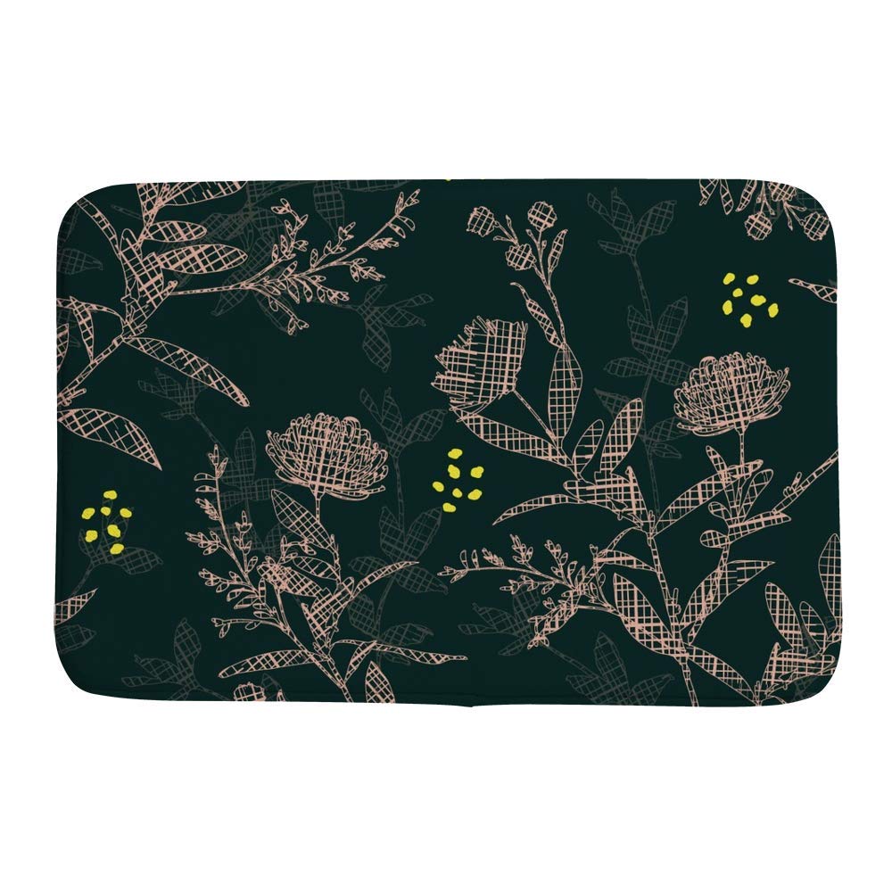 Tapis de bain antidérapant absorbant l'eau velours mémoire forme