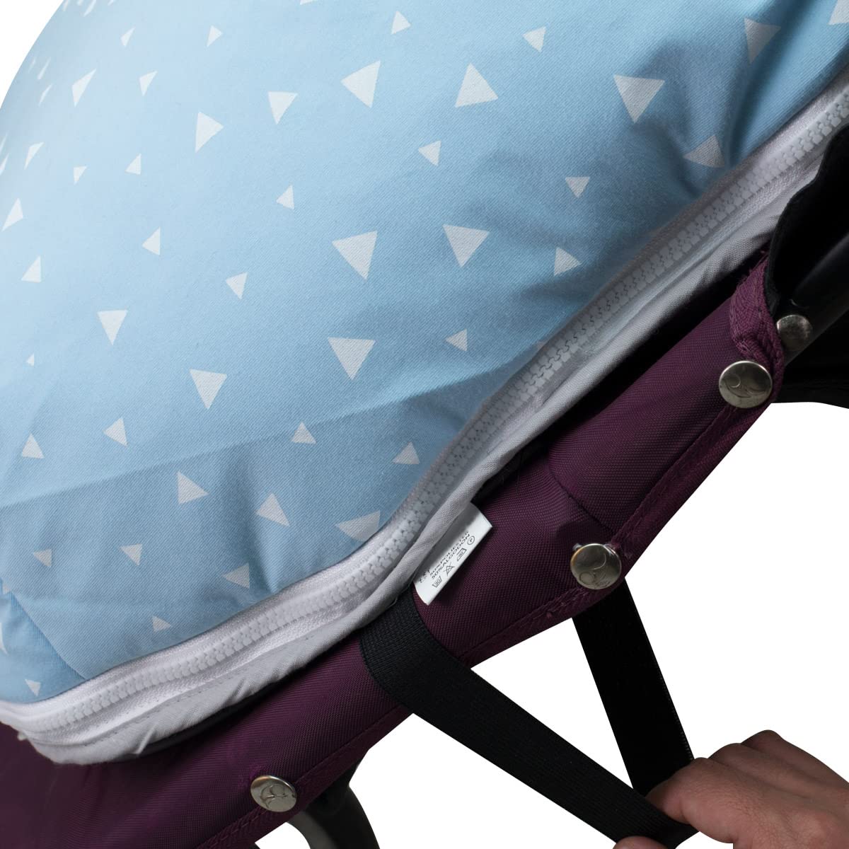 JYOKO KIDS Sacco per passeggino compatibile con Baby jogger City Mini, Joolz (BLUE SPARKLES, PILE)