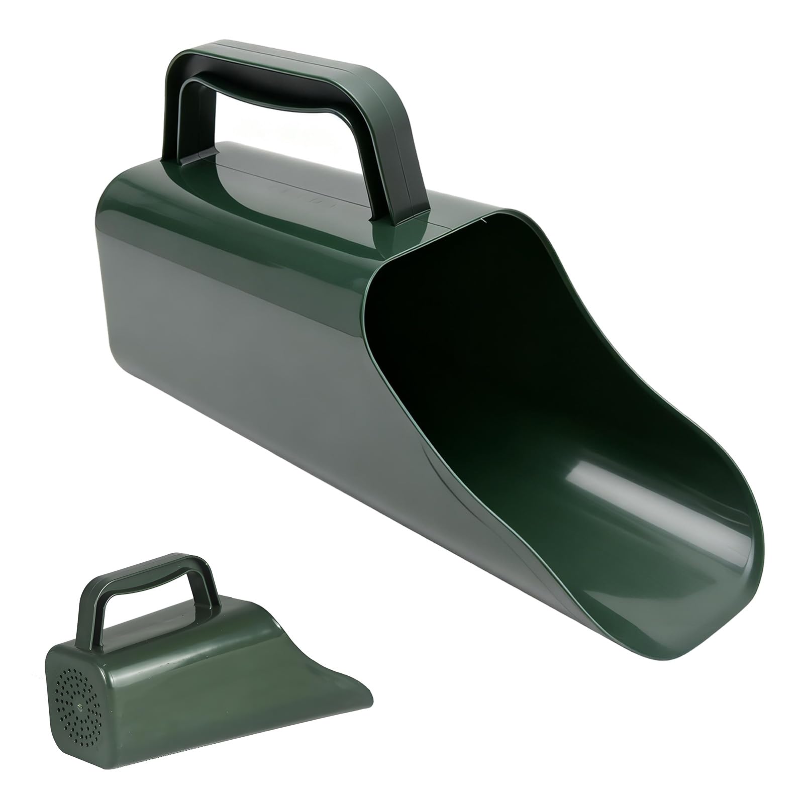 1 Pcs Garden Scoop for Compost, Green Hand Shovel Compost Scoop, Multi-Functional Small Scoops Soil Scoops, Easy to Use Feed Scoopes Garden Craft Tools for Daily Use