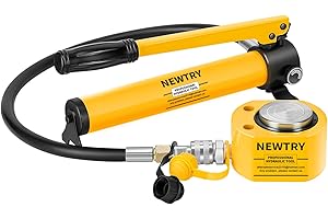 NEWTRY 20 Ton Low Profile Hydraulic Jack Porta Power Kit