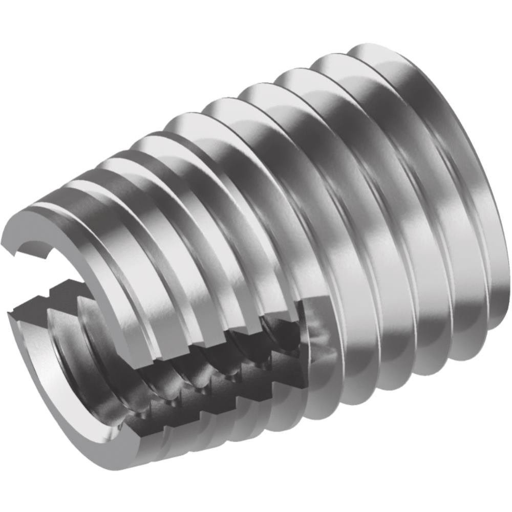 Inserts filetés Ensat 302 M6 autotaraudeurs en inox contre l'arrachement - 250 pièces