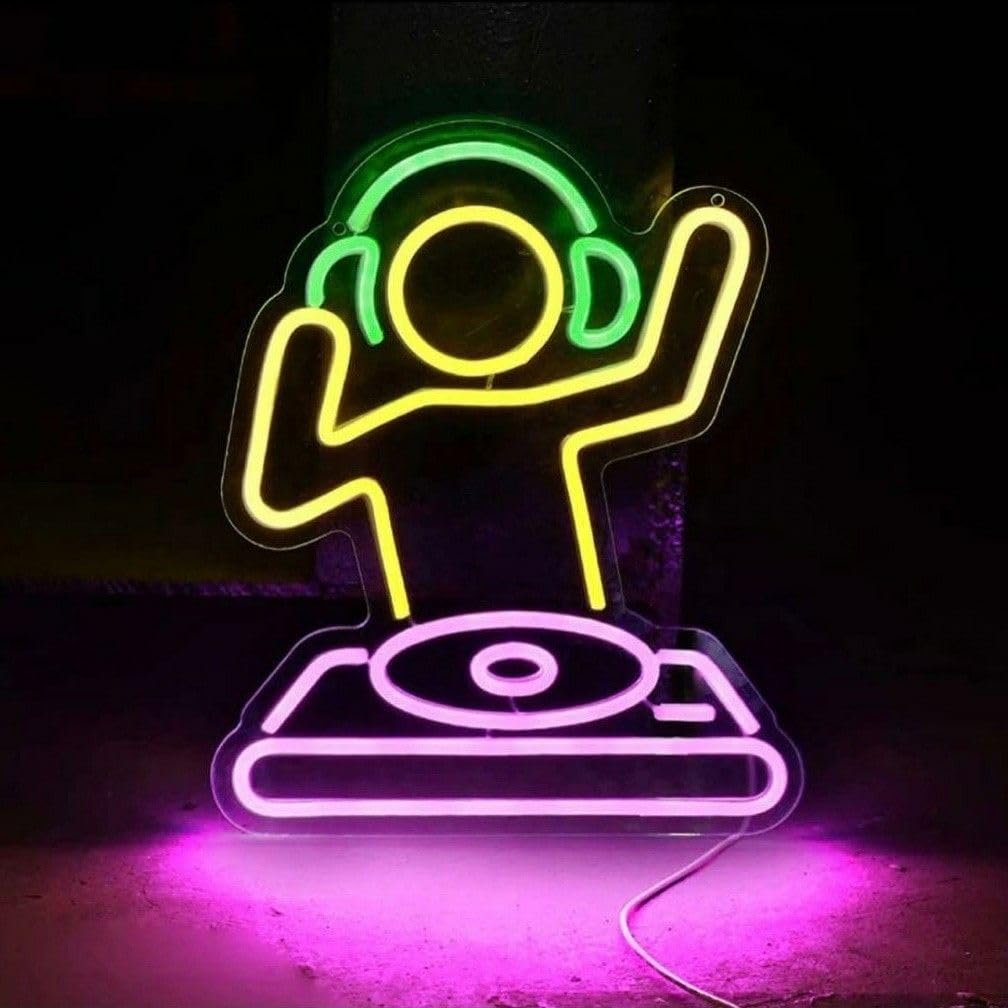 Amazon.co.jp: オーダー ネオン管 DJミキサー 看板 クラブ お洒落 BAR