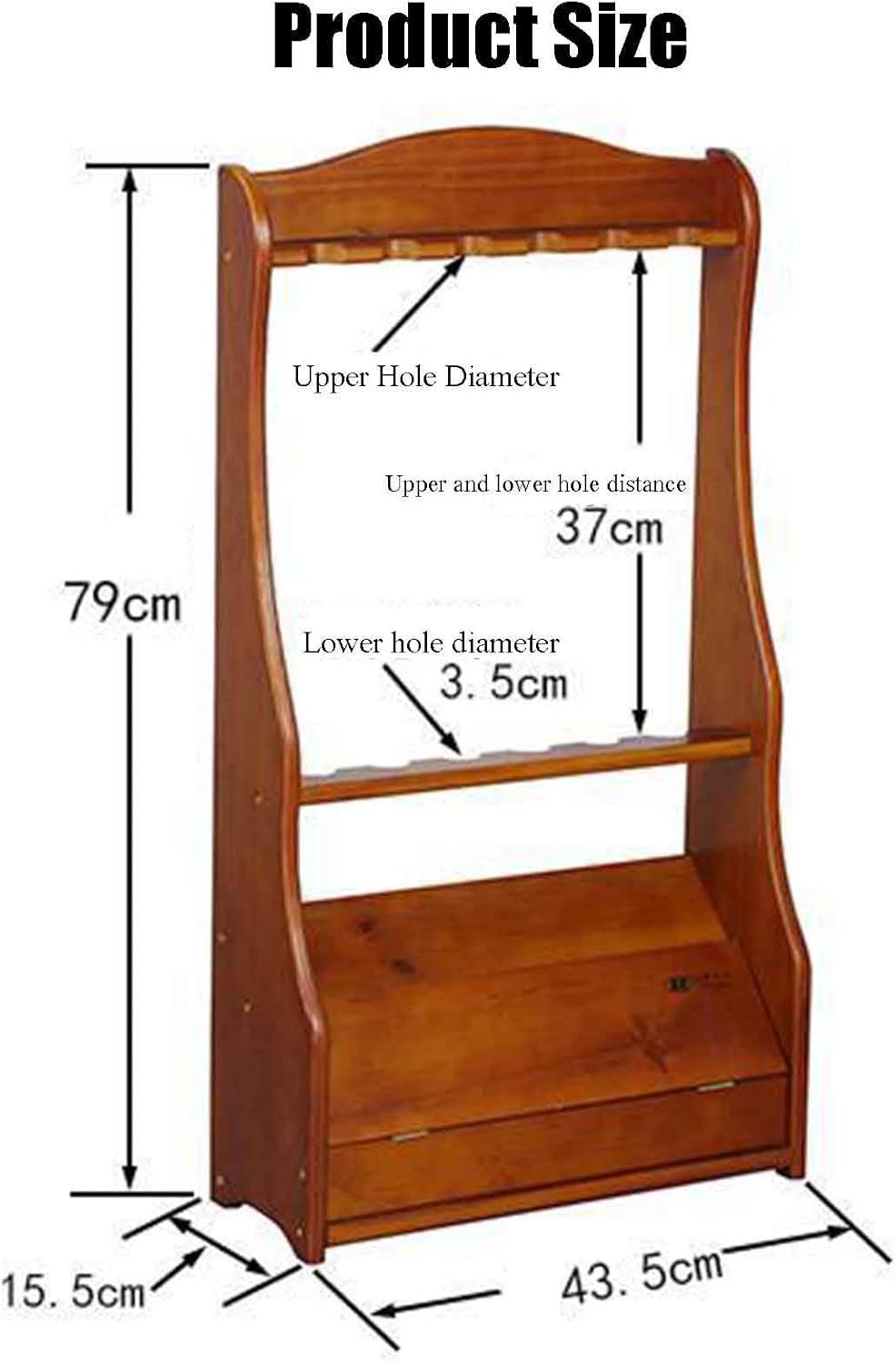 Wooden Fishing Rod Display Rack Storage Rack Fishing Tackle Shop Display Rack Multi-Functional Display Rack Fishing Tackle Rack Floor Standing Fishing Rod Rack with Storage Box at The Bottom