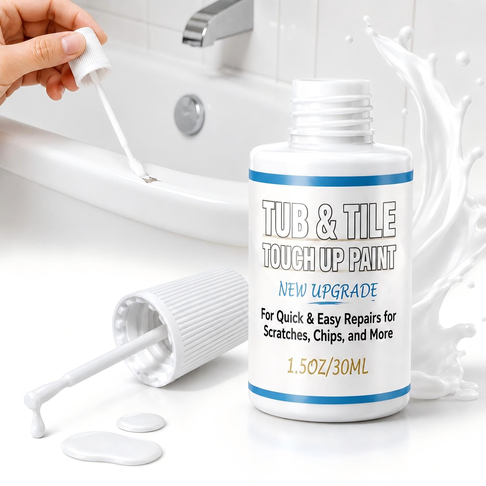 White Tub and Tile