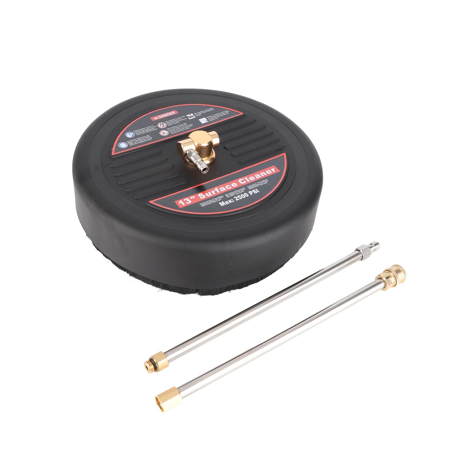 Jeffergarden Accesorio para Limpiador de Superficies para Lavadora a Presión de 13 Pulgadas, Limpiador de Superficies para Lavadora Eléctrica de Latón y Acero Inoxidable ABS, 2500 PSI, 140 °F,