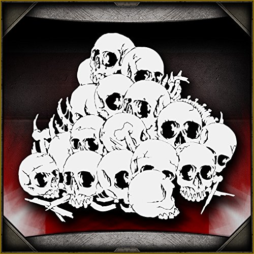 Skull Background 13 AirSick Airbrush Stencil Template
