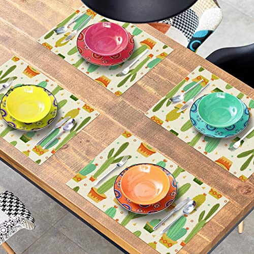 Set de table cactus résistant à la chaleur pour protéger votre table en bois - 8