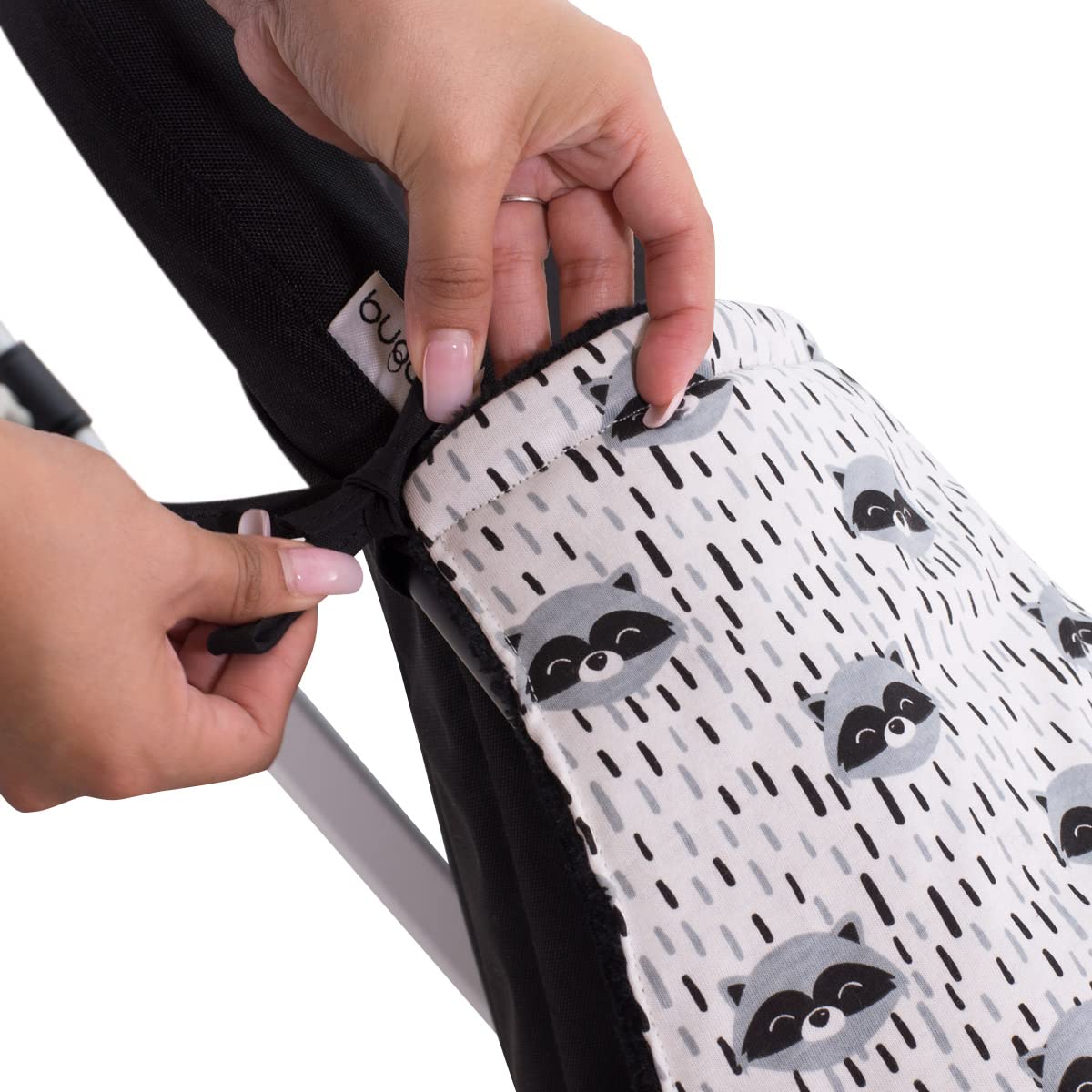 JYOKO KIDS Saco Cubrepiés de Invierno Compatible con Portabebés, Sillas de Coche y Cochecitos de Paseo | Polar Teddy Extra Suave | Hecho en España (Raccoon, Polar Teddy - 80 Cm)