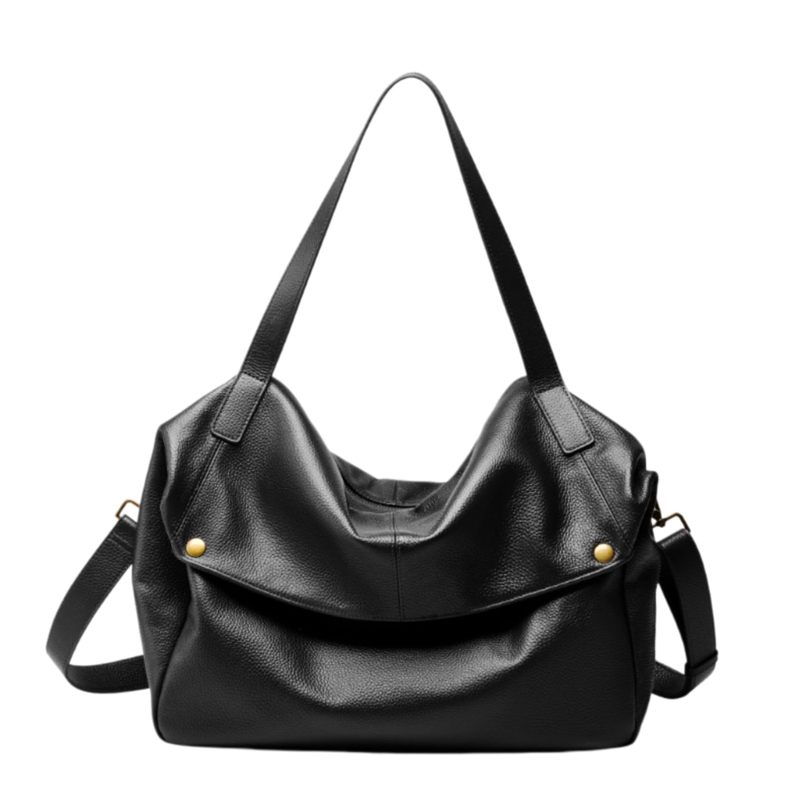 beauty case Borsa A Spalla Morbida Durevole Di Grande Capacità In Pelle Grano Superiore Per L'uso Quotidiano Dei Viaggi Lavoro-dark Brown-36 13 32cm