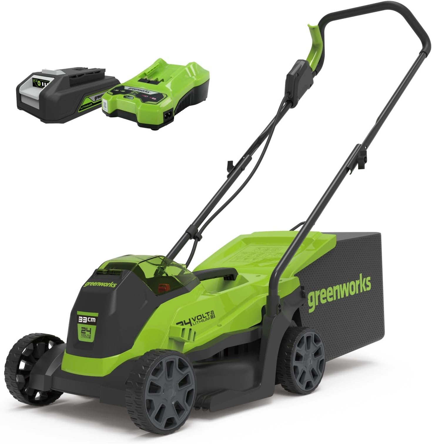 Gtech CLM50 Cordless Lawnmower Powerful 48V Lithium Battery with 40 Mins Runtime 42cm