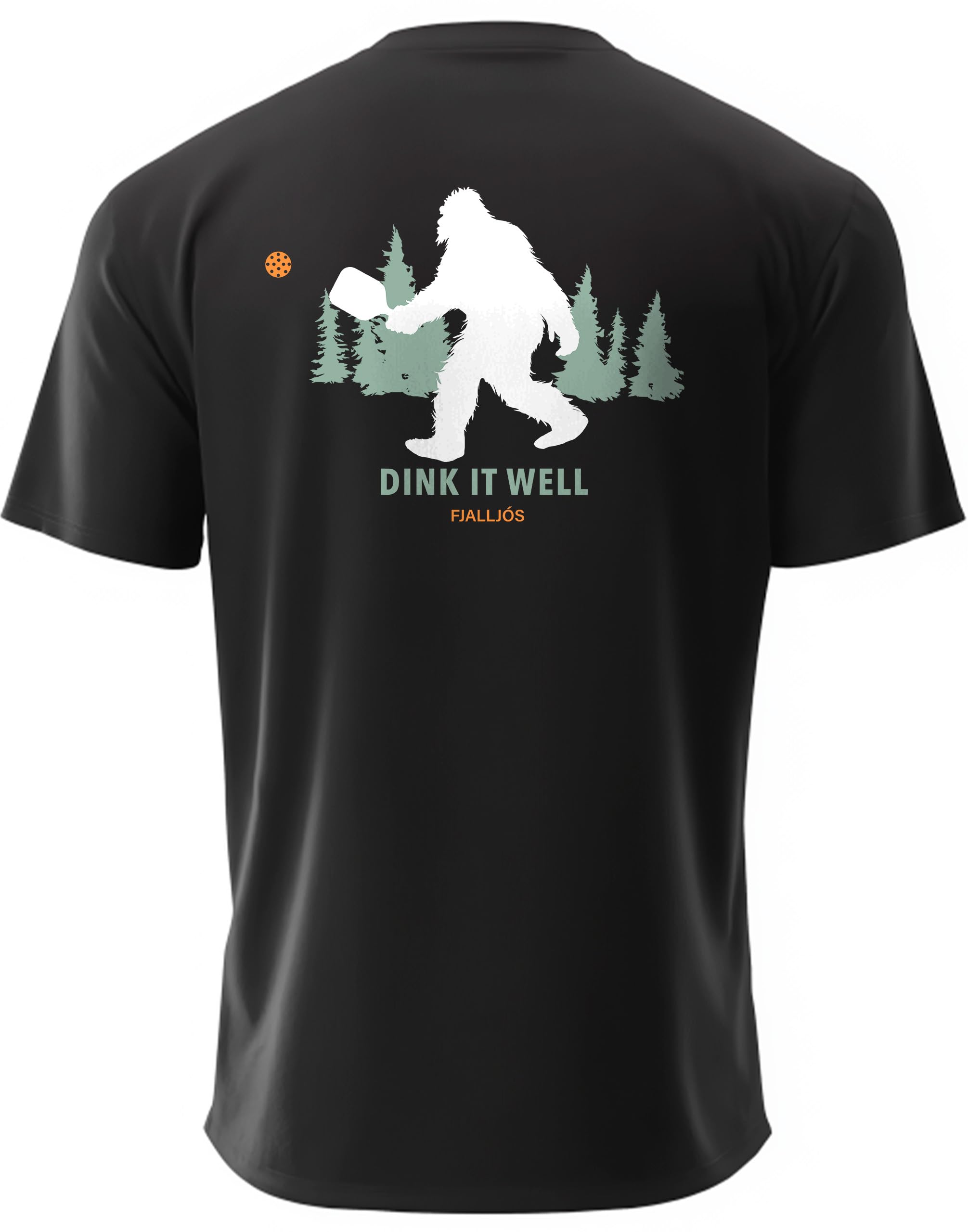 Fjalljós Pickleball Shirts for Men - UPF 50+ Quick Dry Performance Tee Short Sleeve T-Shirt for Pickleball Players