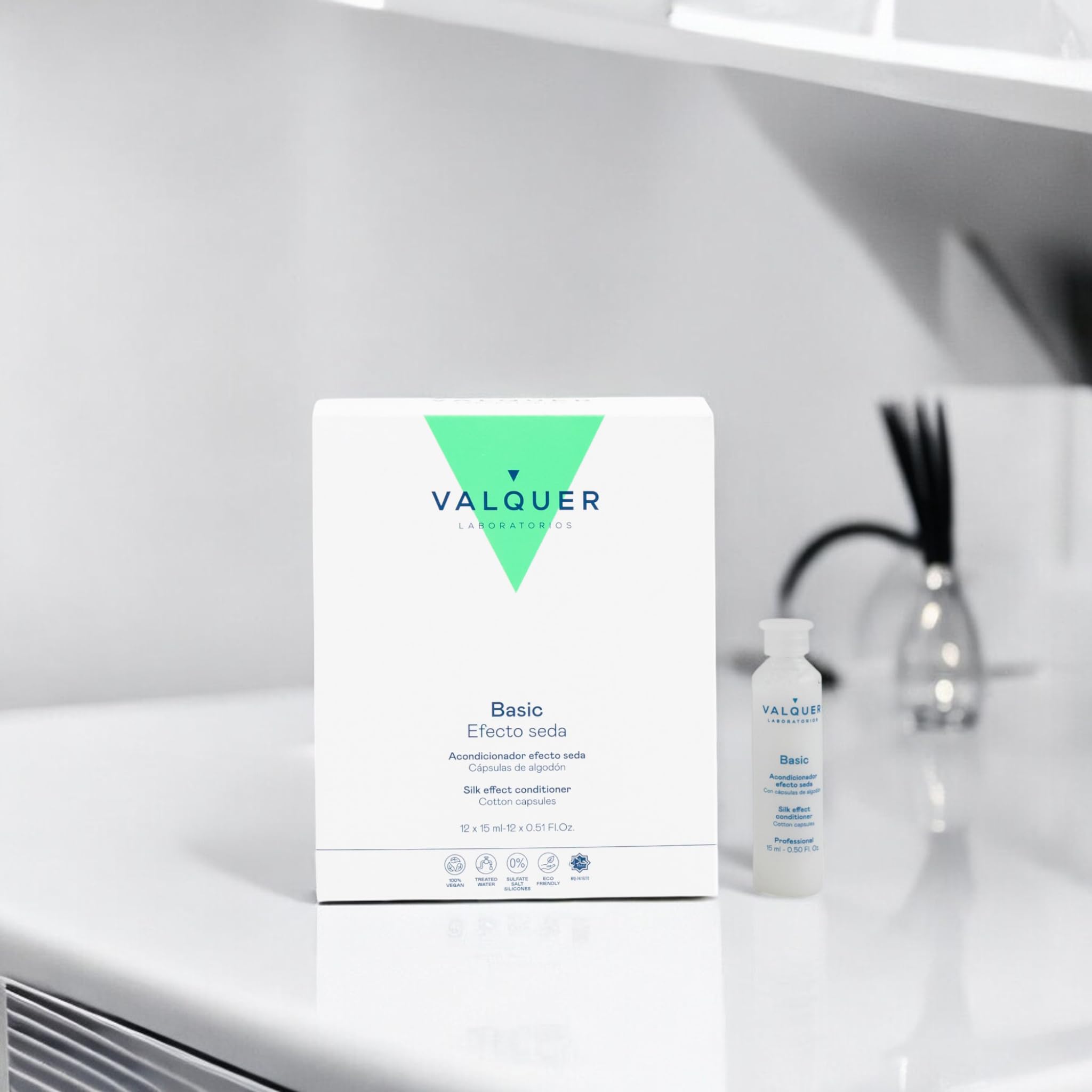 Valquer - Professional Natural Silk Hair Conditioner - Repairing and Nourishing - 12 x 15 ml, Unique, 180 ml (Pack of 1) - Image 4