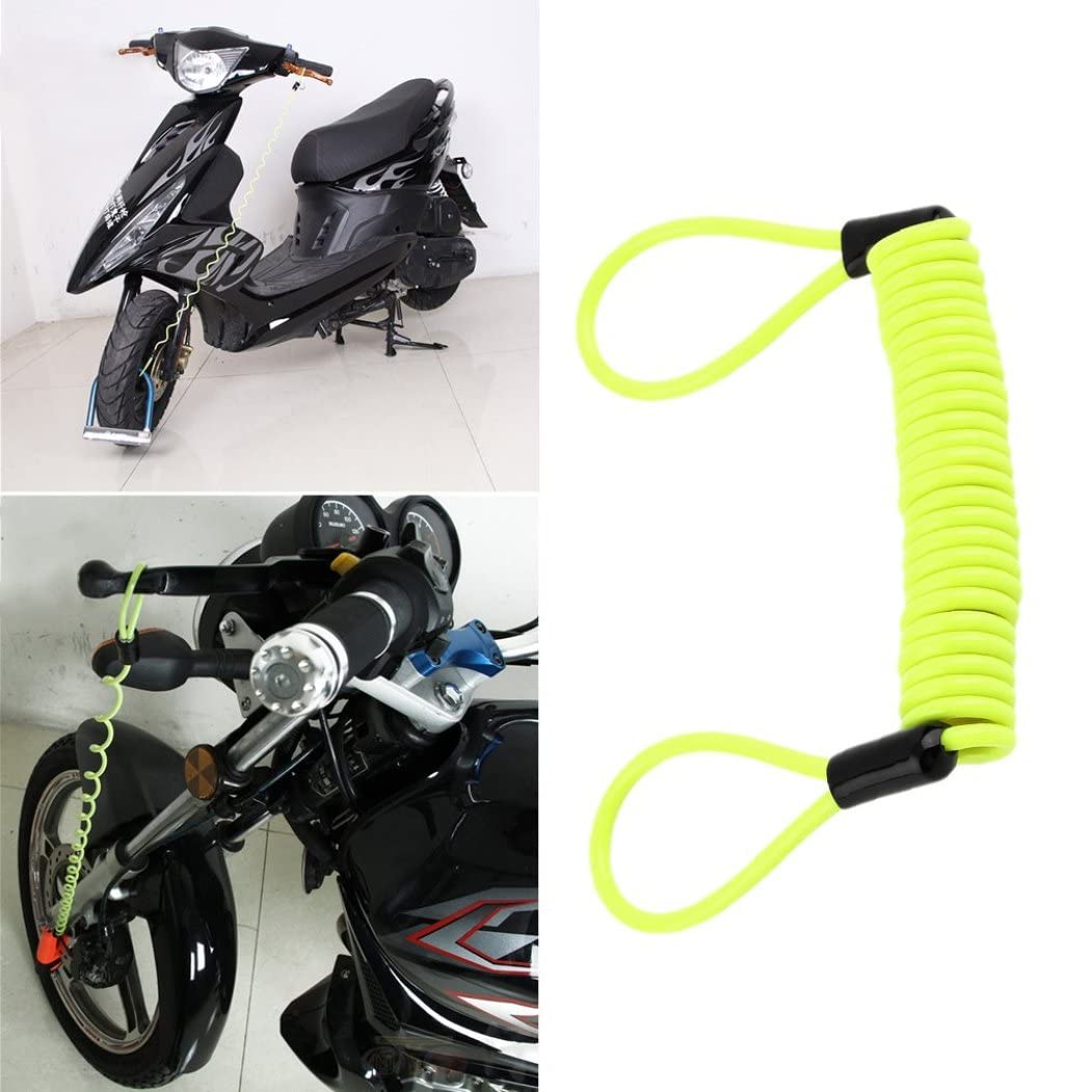 Cavo Promemoria Per Blocco Moto E Bici - Elastico, In Acciaio Rivestito PVC, 120 Cm