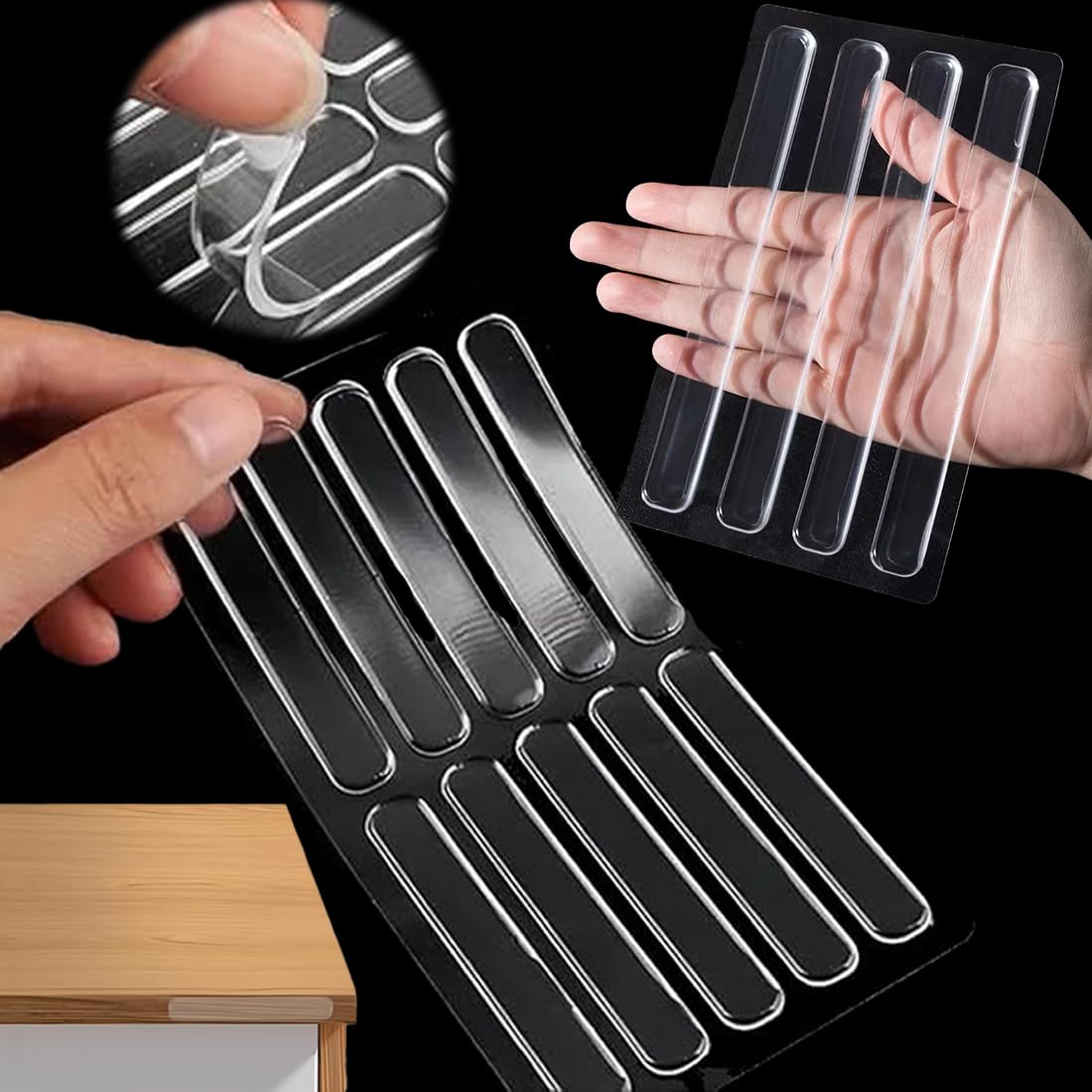 PARAURTI PER PORTE Armadio In Silicone Paraurti Per Portiere Auto Pad In Silicone EUR 5,41 - Foto 2