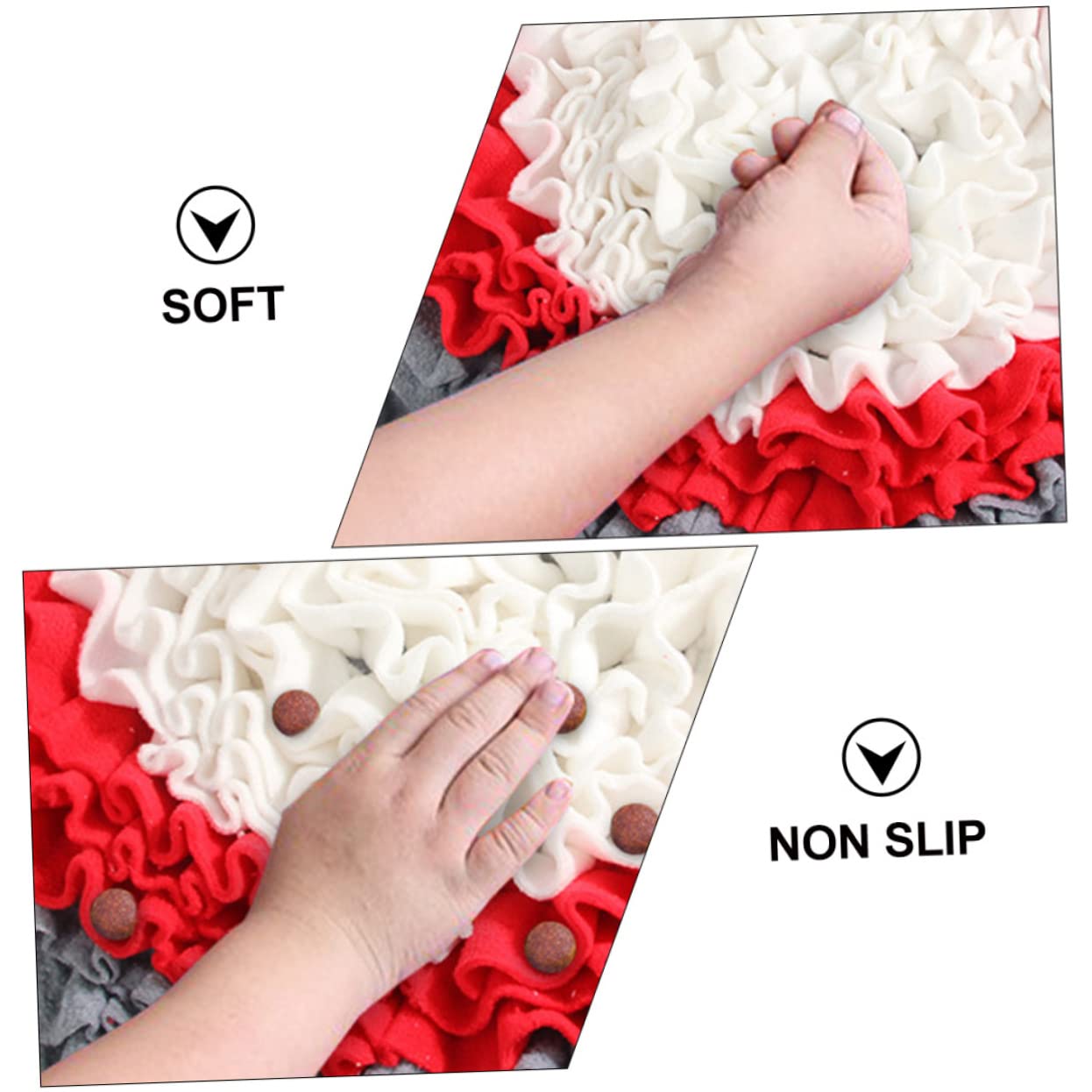 Didiseaon Tapis de Fouille pour Chien en Toile, Alimentation Lente, Dressage Interactif, pour Réduire Le Stress et Exercer L’odorat la Maison