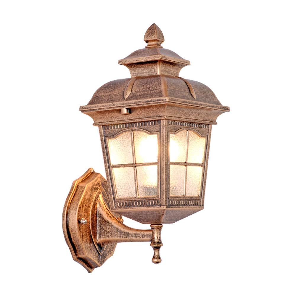 Lanterne murale étanche DIRIGÉ en aluminium mat avec verre traditionnel