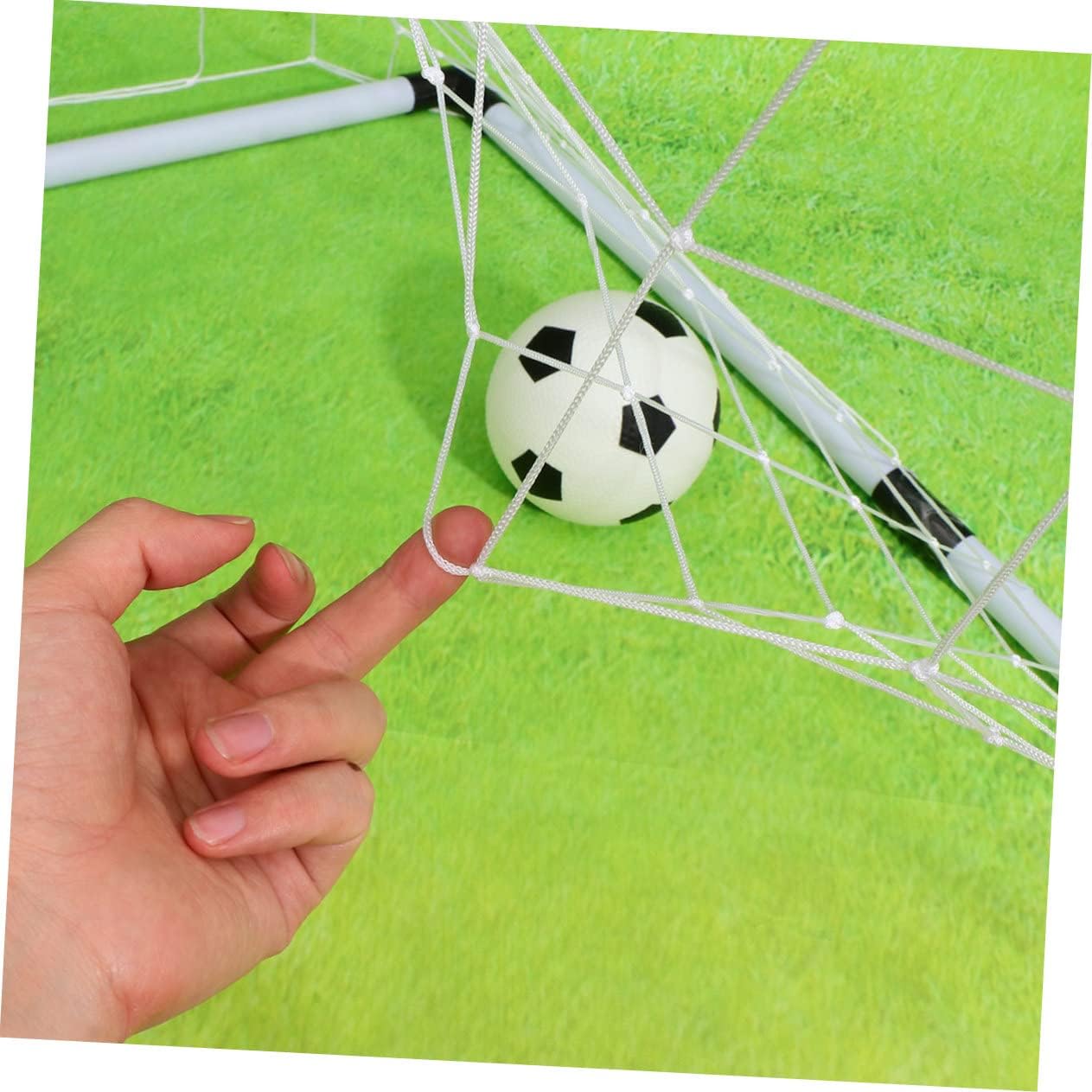 Mikinona Lightweight Replacement Football Net for Soccer Goal Weather-Resistant PP Woven Mesh Outdoor Yard Sports Accessory for Boys and Easy to Carry
