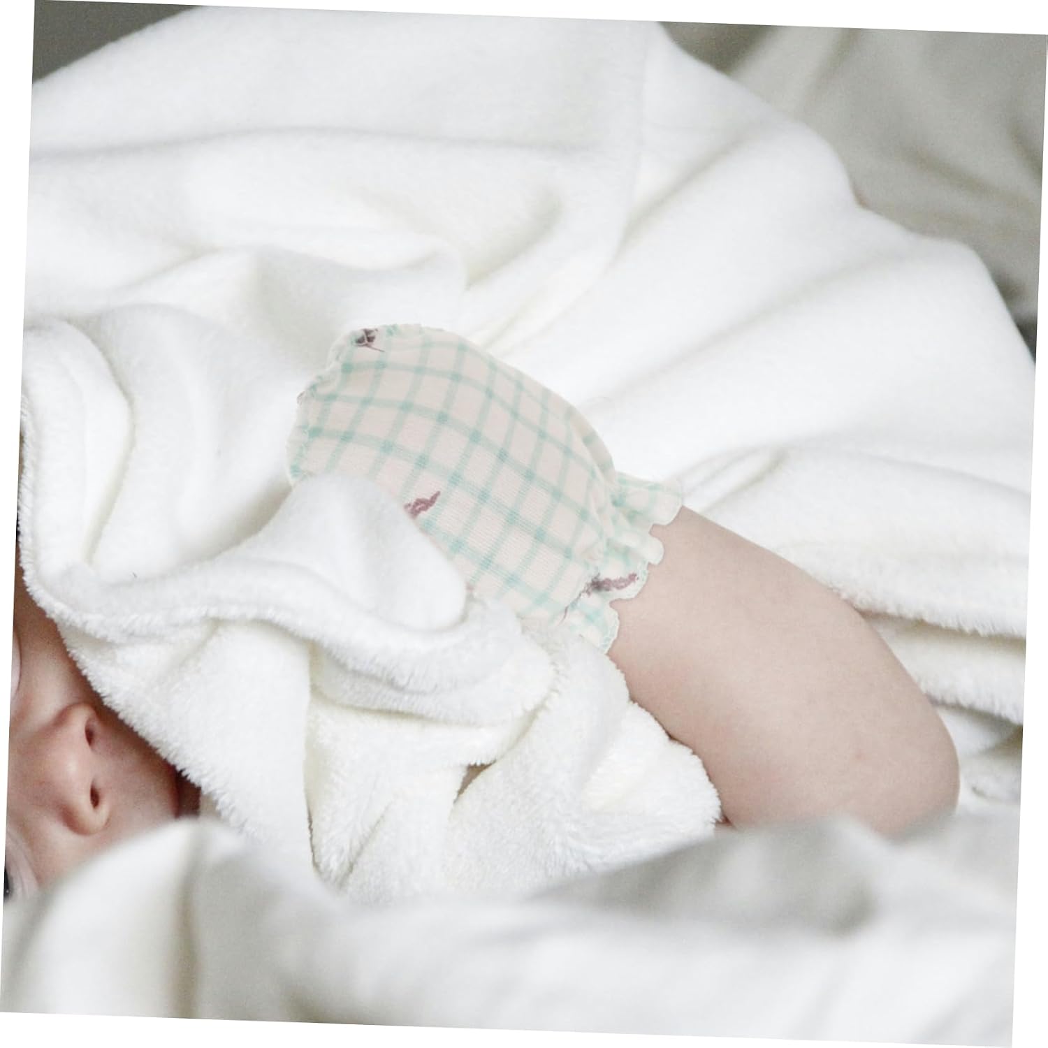 Baby Anti-Scratch Mittens, Cotton Breathable Summer Gloves for Newborns