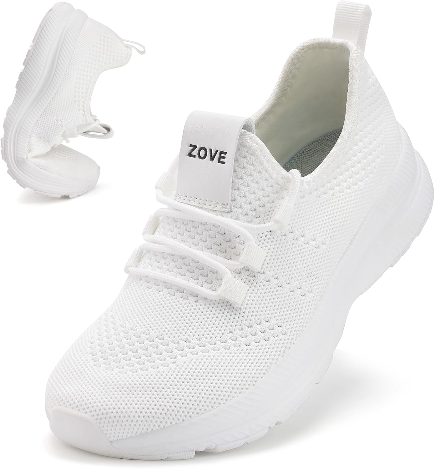 ZOVE Wide Toe Box Shoes Women Extra Wide Width Sneakers Ultra Light Road Running Shoes Non-Slip Tennis Sneakers Breathable Walking Athletic