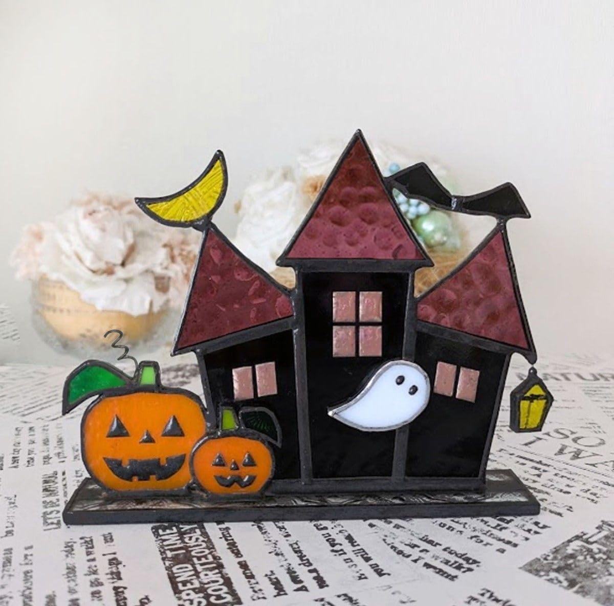 ステンドグラス ハロウィン 簡単工作～ハロウィン・かぼちゃの