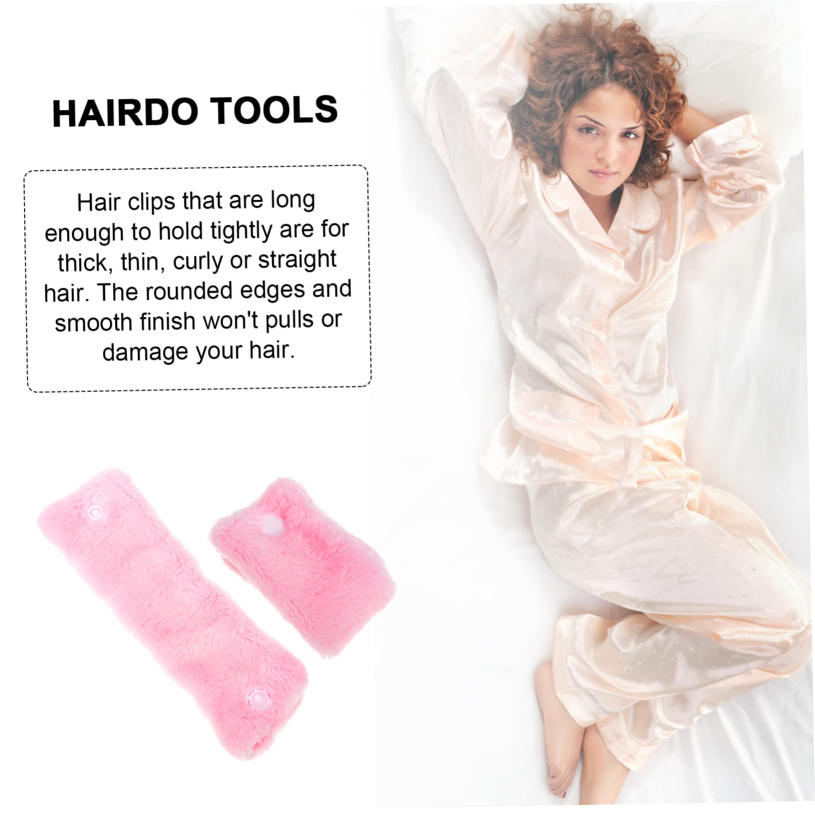 Ipetboom 6pcs Coral Fleece Hair Rollers for Heatless Curling Soft Hair Styling Tool for Women for Home Use and Travel Hairdressing Enthusiasts